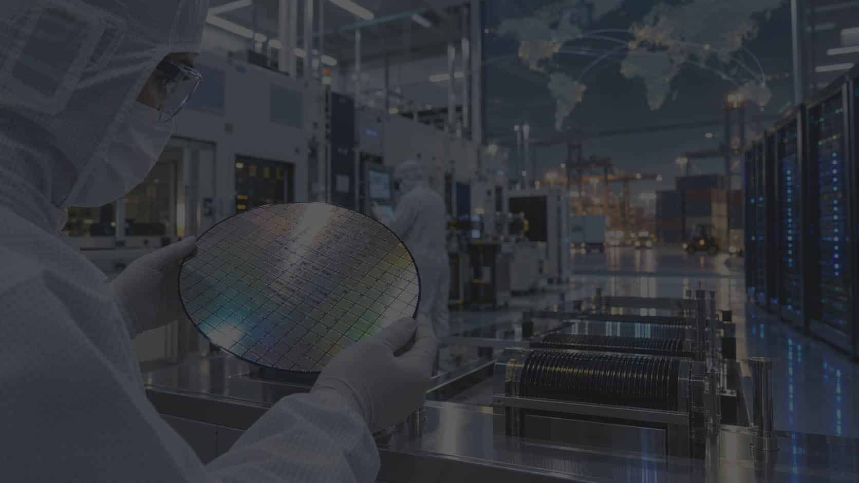 Wafer-Produktion im Reinraum